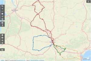 BRM2022 - Carte des Parcours